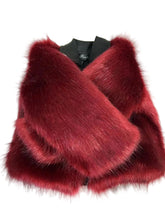 Load image into Gallery viewer, Leather Patch Fur Coat
