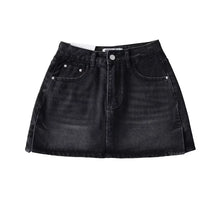 Load image into Gallery viewer, Slit Denim Skirt
