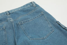 Load image into Gallery viewer, Cargo Pockets Denim Jeans
