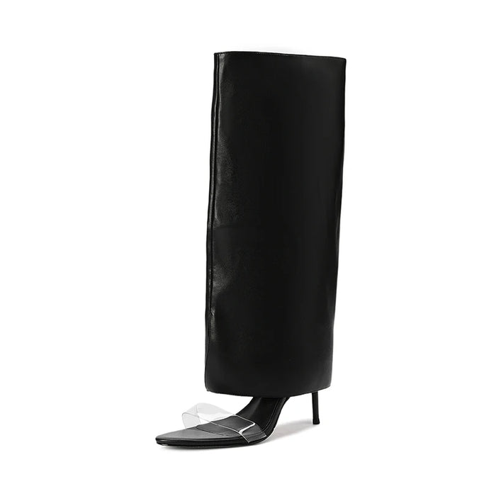 Clear Strap Sandal Boots-Modern Baby Las Vegas