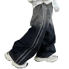 Load image into Gallery viewer, Ombre Striped Denim Jeans
