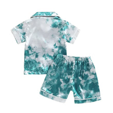 Load image into Gallery viewer, Teal Tie-Dye Pajamas
