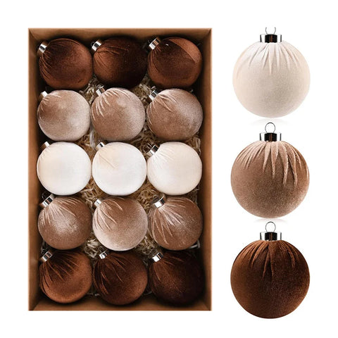 Luxury Velvet Christmas Tree Ornaments