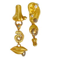 Load image into Gallery viewer, Asymmetrical Body Parts Earrings
