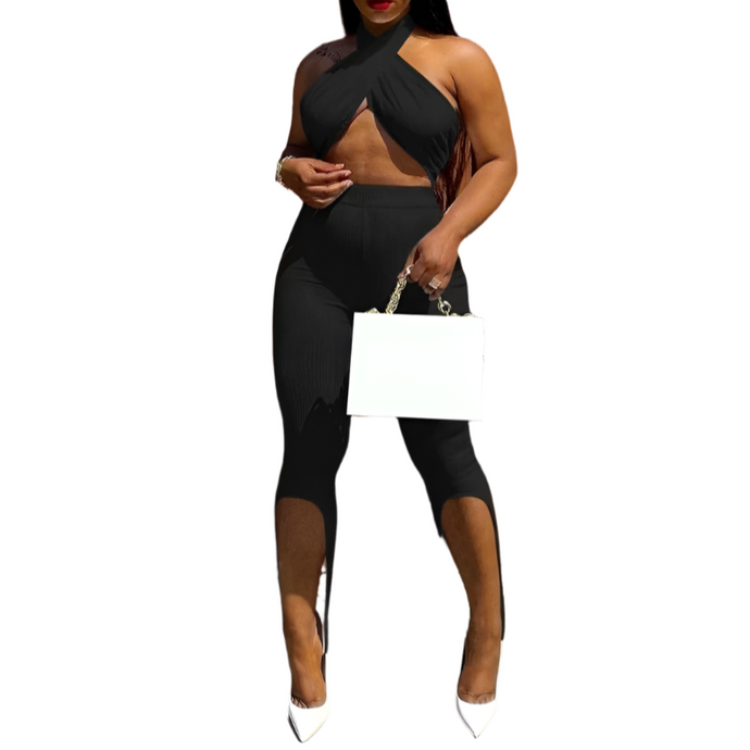 Slingback Leggings And Halter Set-Modern Baby Las Vegas