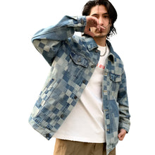 Load image into Gallery viewer, Checker Denim Jacket
