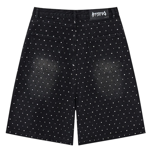 Pearl Speckled Denim Shorts