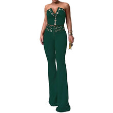 Load image into Gallery viewer, V Metal Circle Tank Pants Set
