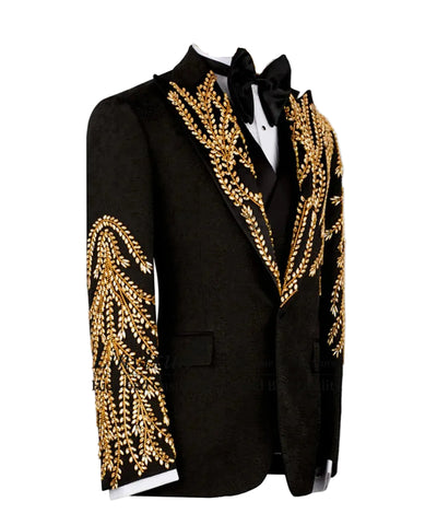 Gold Crystal Stem Suit