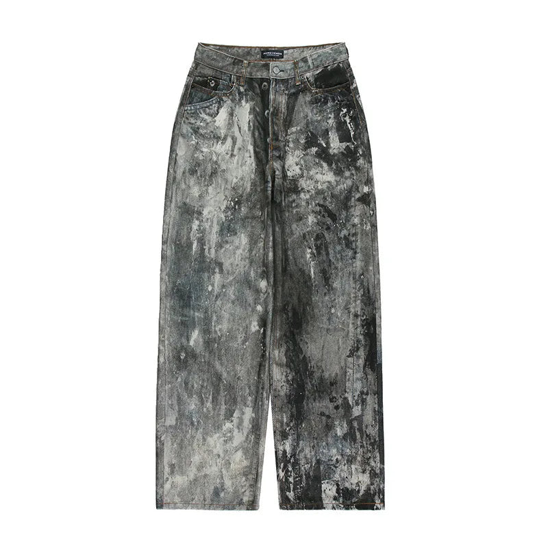 Camouflage Splatter Ink Denim Jeans