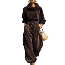Load image into Gallery viewer, Velvet Hooded Sweatsuit
