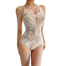 Load image into Gallery viewer, Black Lace Bodysuit

