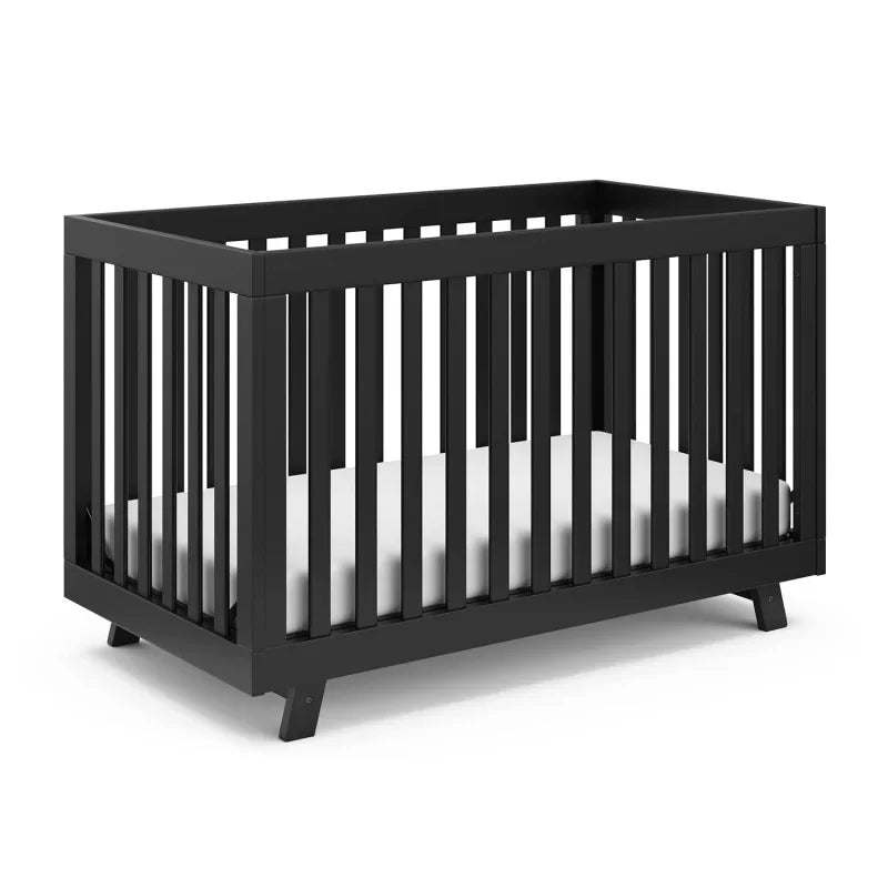 Black Wooden Crib