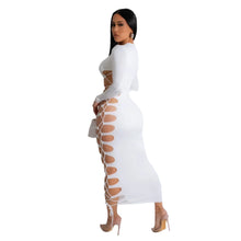 Load image into Gallery viewer, One-Sided Lace-Up Dress
