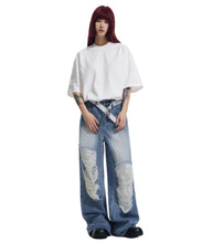 Load image into Gallery viewer, Vintage Ripped Hole Baggy Jeans
