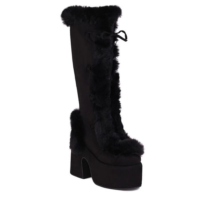 Thick Sole Fur Boots-Modern Baby Las Vegas