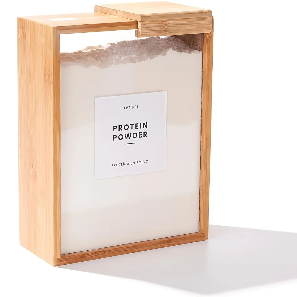 Bamboo Clear Storage Container