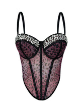 Load image into Gallery viewer, Crystal Leopard Corset
