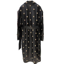 Load image into Gallery viewer, Luxury Leather Rivet Trench Coat
