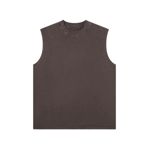 Retro Washed  Sleeveless T-Shirt