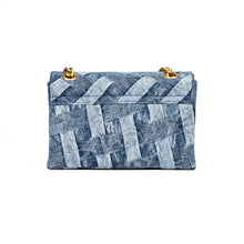 Load image into Gallery viewer, Denim Gold Accent Handbag
