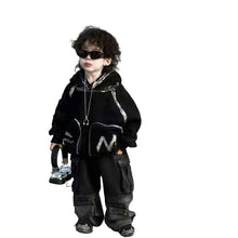 Load image into Gallery viewer, Graffiti Zipper Pocket Hoodie
