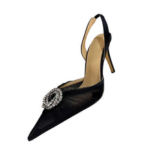 Load image into Gallery viewer, Pointed Shiny Mesh Sandals
