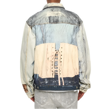 Load image into Gallery viewer, Patch Digital Print Denim Jacket
