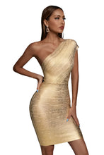 Load image into Gallery viewer, One-Shoulder Bandage Dress
