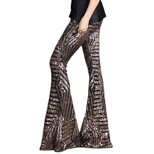 Load image into Gallery viewer, Geometric Sequin Flare Pants
