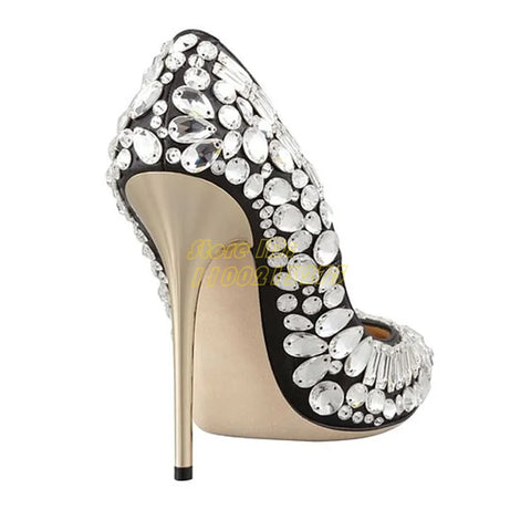 Crystal Stiletto Shoes-Modern Baby Las Vegas