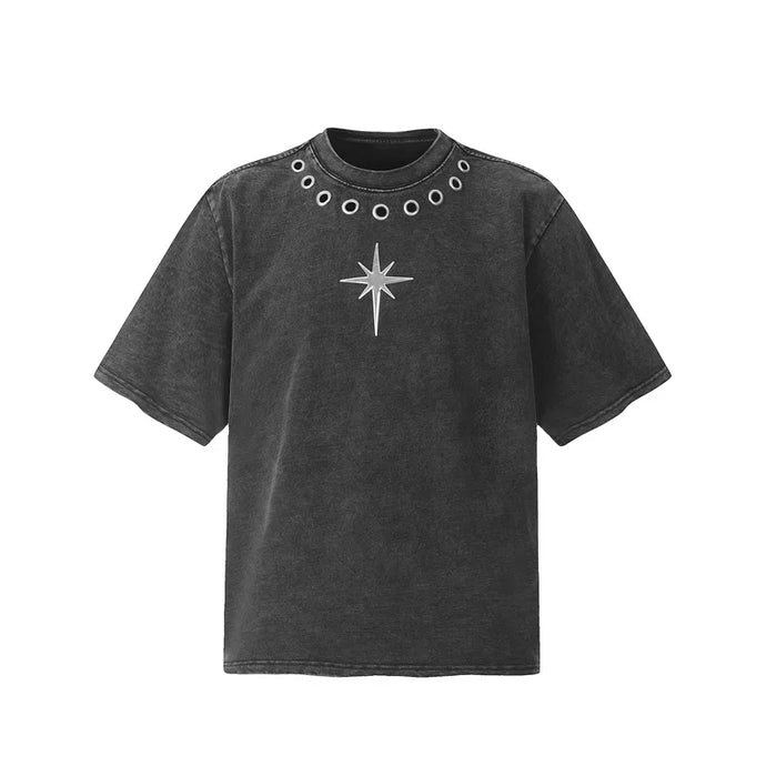 Metal Hole Star T-Shirt-Modern Baby Las Vegas