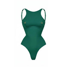 Load image into Gallery viewer, Pierced Nip Swimsuit Set
