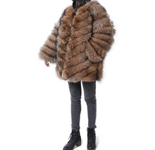 Load image into Gallery viewer, Ribbed Fur Coat
