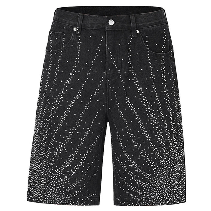 Crystal Spray Denim Jeans-Modern Baby Las Vegas