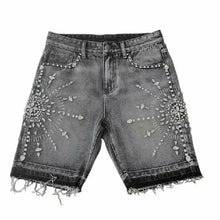 Load image into Gallery viewer, Crystal Star Denim Shorts
