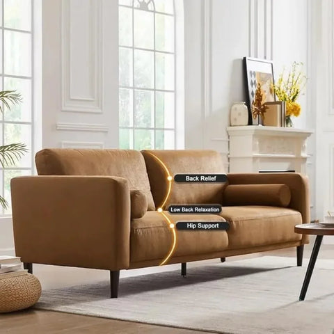 Mid-Century Modern Leather Sofa-Modern Baby Las Vegas