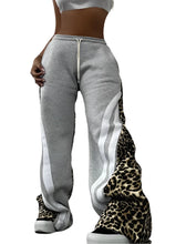 Load image into Gallery viewer, Patch Leopard Flare Sweatpants
