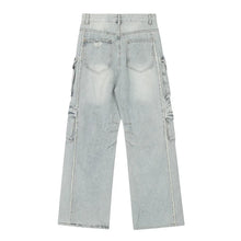 Load image into Gallery viewer, Wide Leg Denim Pocket Jeans

