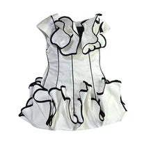 Load image into Gallery viewer, Black And White Ruffle Dress
