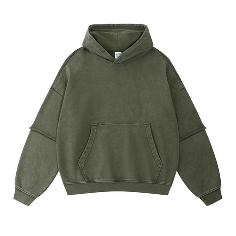 Washed Patch Hoodie