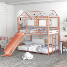 Load image into Gallery viewer, Twin House Bed With Ladder And Slide
