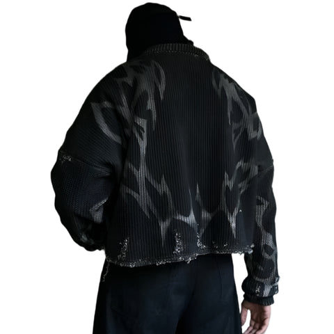 Thick Printed Textured Top-Modern Baby Las Vegas