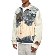 Load image into Gallery viewer, Patch Digital Print Denim Jacket
