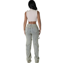 Load image into Gallery viewer, Pocket Zipper Denim Pant
