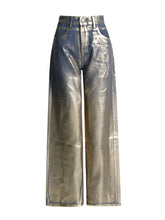 Load image into Gallery viewer, Gold Metallic Brushed Pants
