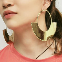 Load image into Gallery viewer, Oversized Glossy Alloy Dangle Earrings
