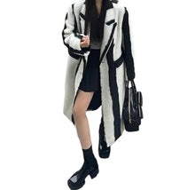 Load image into Gallery viewer, Striped Wool Coat
