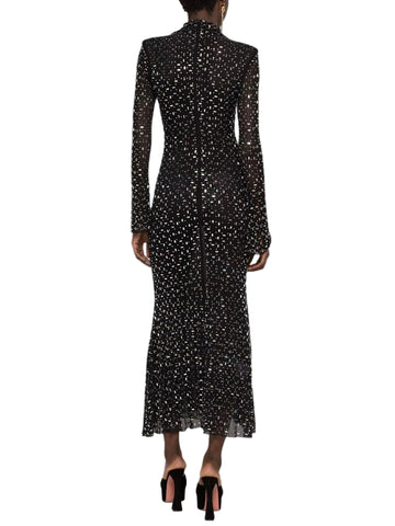 Silver Beaded Crystal Dress-Modern Baby Las Vegas