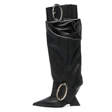 Load image into Gallery viewer, Hollow Out Circle Buckle Boots
